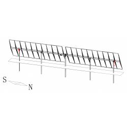 ST-02-40PV-2278 single axis solar tracker system